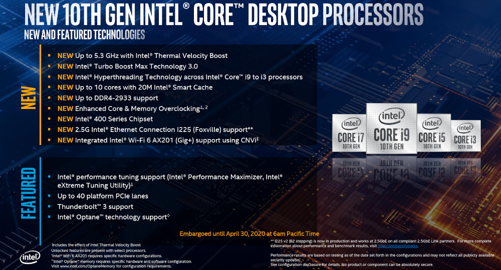 Intel 10th Core Processor - Presentation Slide 01