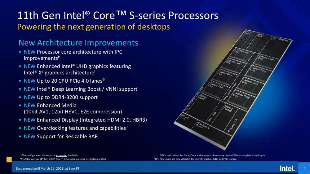 Intel 11th Core Processor - Presentation Slide 01